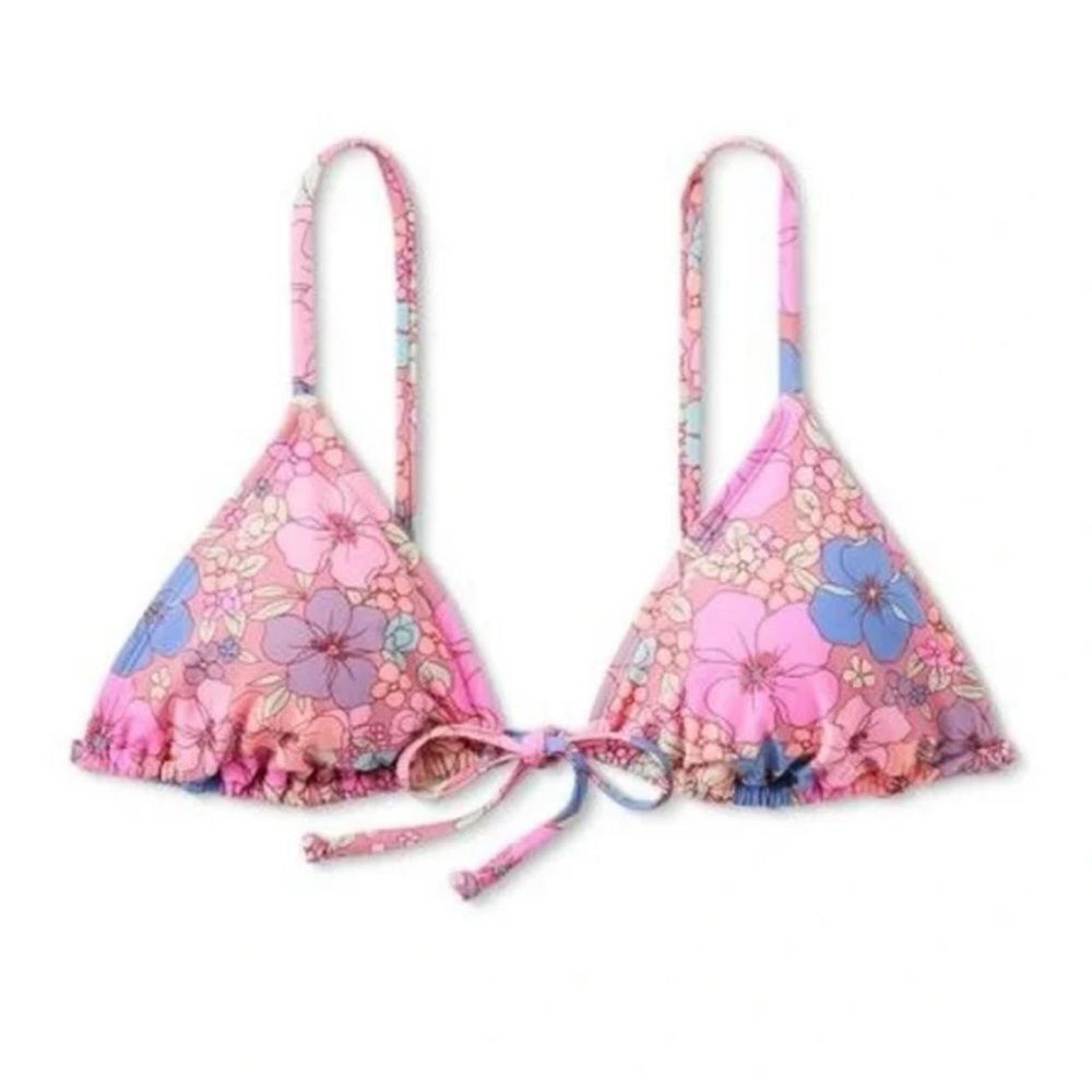 Wild Fable Junior’s Floral‎ Bikini Top Size XXS (00)